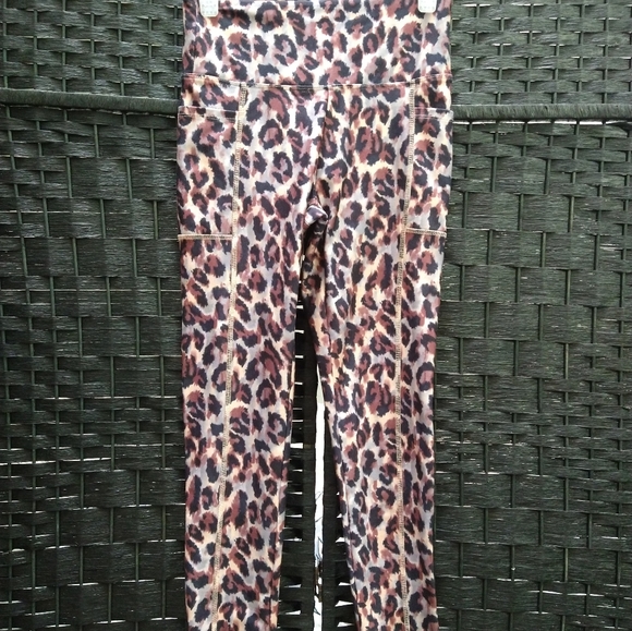 Bally High Waisted Leopard Print Sport Leggings - Picture 10 of 10